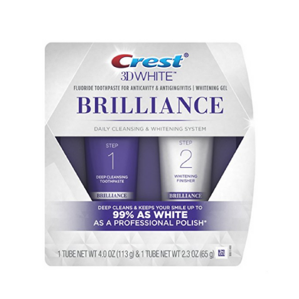 Crest 3D White Brilliance Daily Cleansing Toothpaste and Whitening Gel System