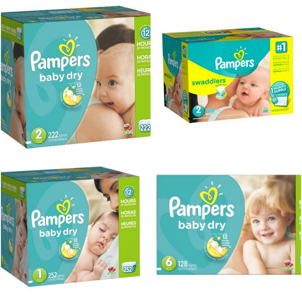 Huge sale on Pampers Diapers - many sizes