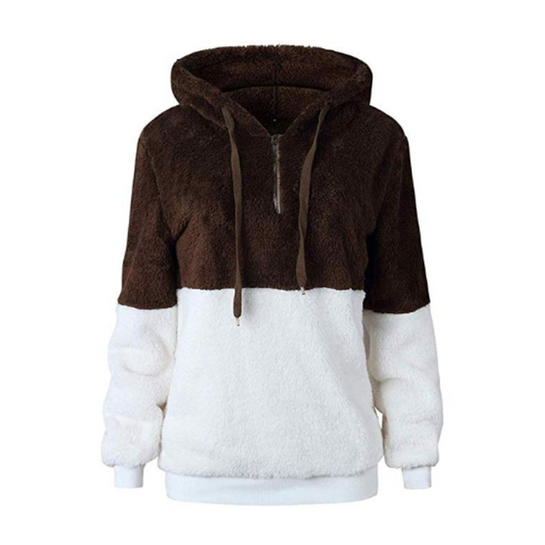 Women's Double Fuzzy Loose Sweatshirt Hoodie (5 Colors)
