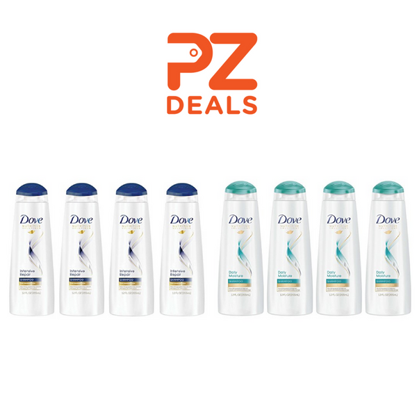 4 bottles of Dove Nutritive Solutions shampoos or conditioners on sale