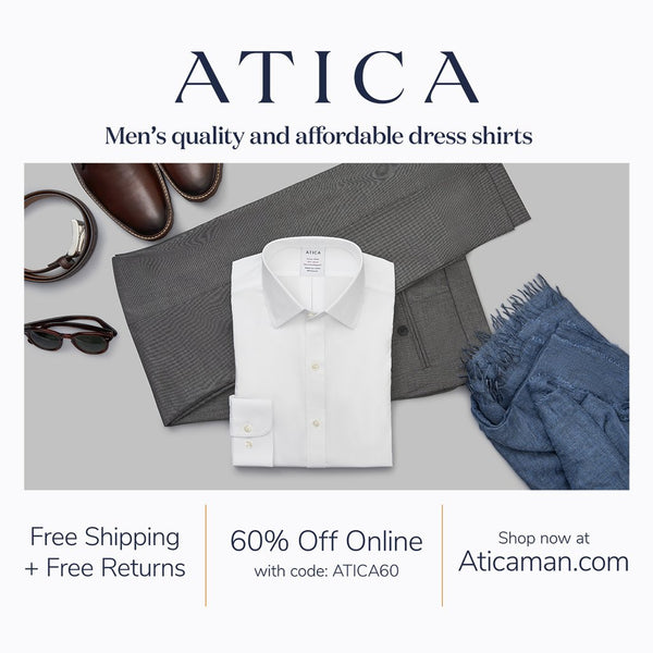 Sponsored: For a limited time, 60% off Atica Men's Quality And Affordable Dress Shirts!