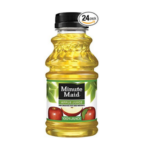 24 botellas de jugo de manzana Minute Maid