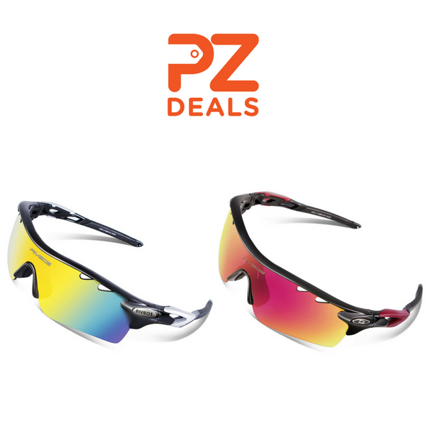 Gafas de sol polarizadas Rivbos con 5 lentes intercambiables