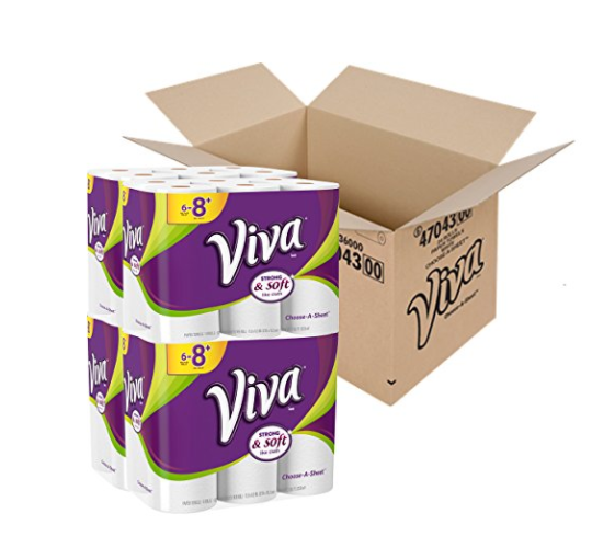 Consigue 72 rollos de toallas de papel Viva