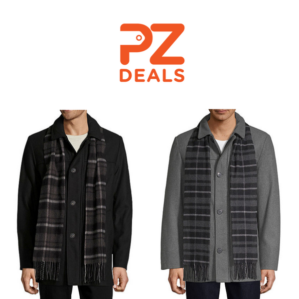 Dockers wool coat with scarf