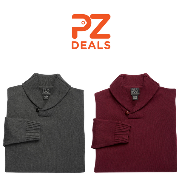Executive Collection Cotton Shawl Collar Sweaters