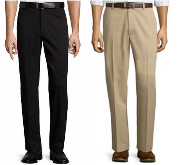 Men's classic fit front pants