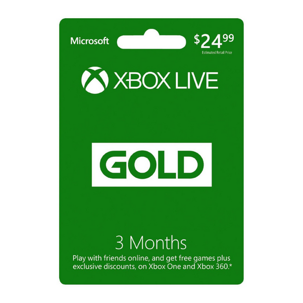 Membresía Xbox Live Gold de 6 meses