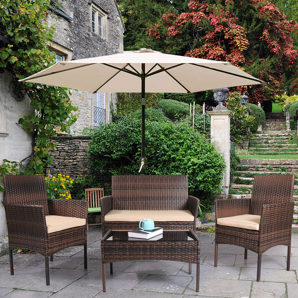 4 Piece Outdoor Patio Furniture Set