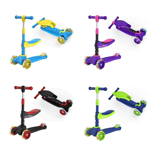 Patinete 2 en 1 con asiento extraíble