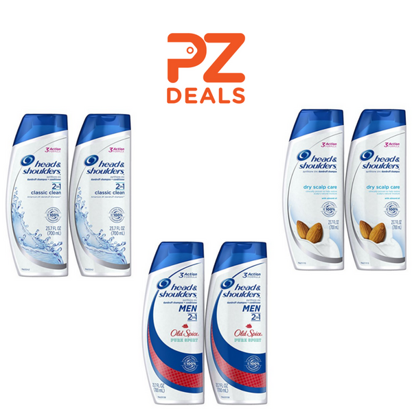 2 botellas de champú y acondicionador Head &amp; Shoulders