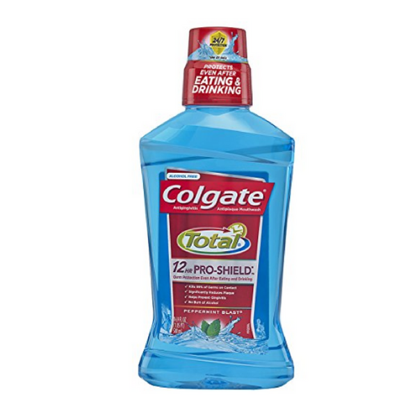6 bottles of Colgate Total Pro-Shield Mouthwash, Peppermint