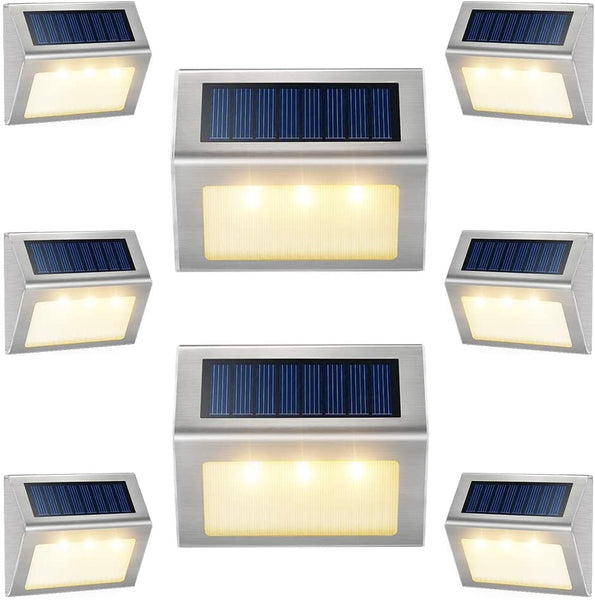 Pack Of 8 Solar Deck Lights