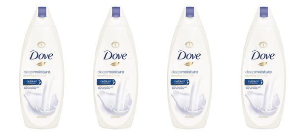 4 bottles of Dove body wash