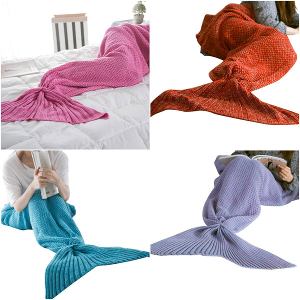 Mermaid tail blanket