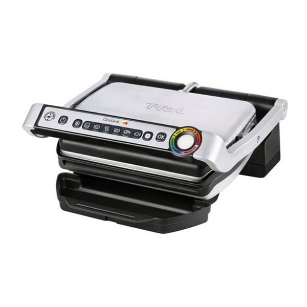 Parrilla interior de acero inoxidable T-fal OptiGrill