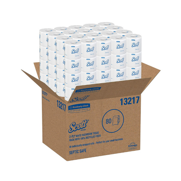 80 rolls of Scott 2-ply toilet paper