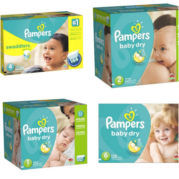 Pampers Diapers! Size 1-6