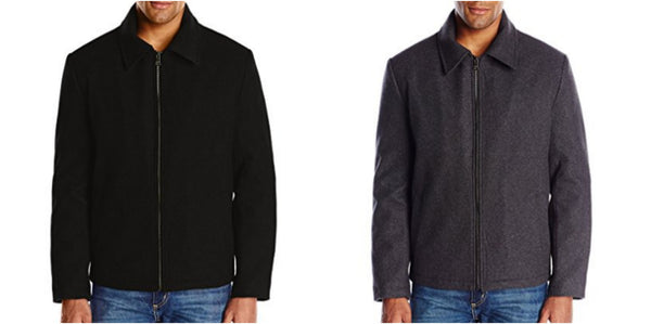 IZOD Wool-Blend Jacket with Scarf