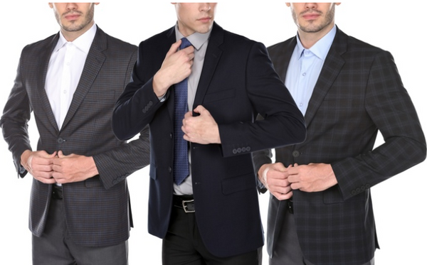 Gino Vitale Men's Modern Fit Fashion Blazer