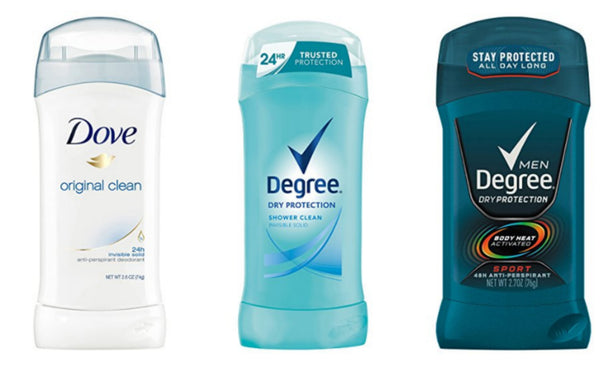 Pack de 6 desodorantes antitranspirantes Dove o Degree