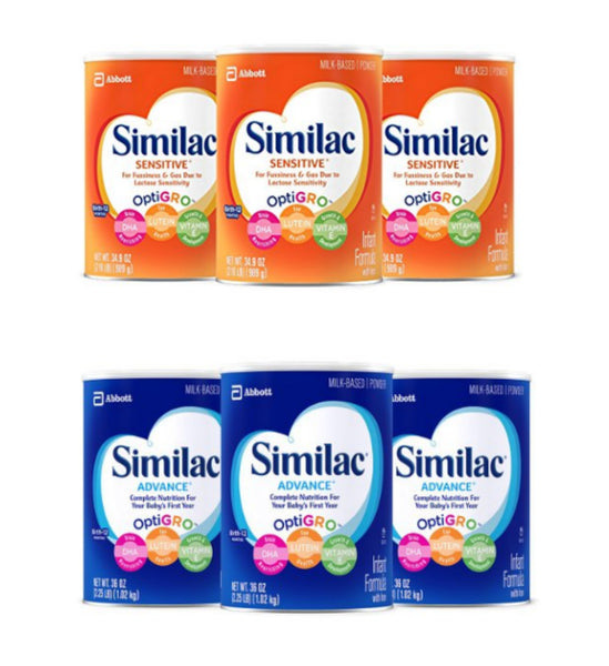 Pack of 3 Similac infant formula with iron