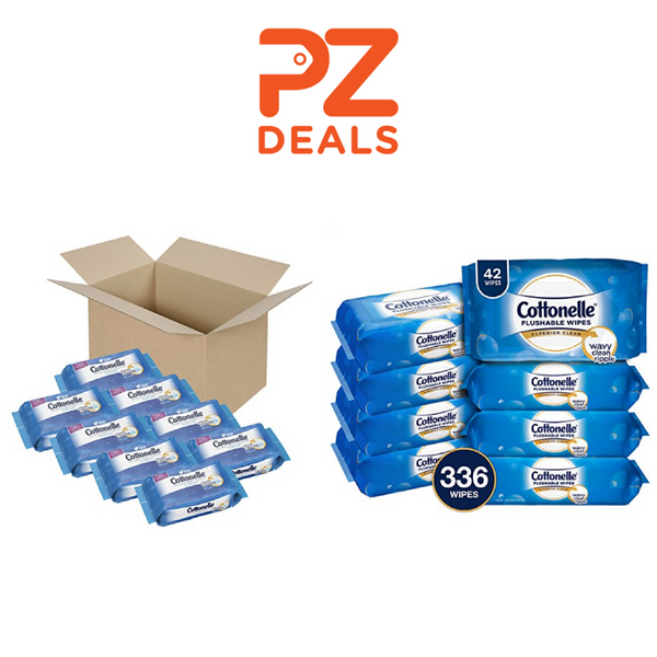 Pack of 336 Cottonelle FreshCare Flushable Wipes