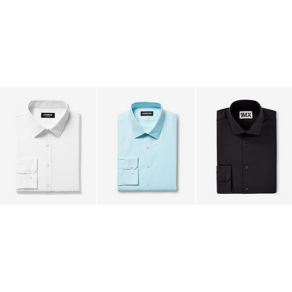5 camisas de vestir Express para hombre