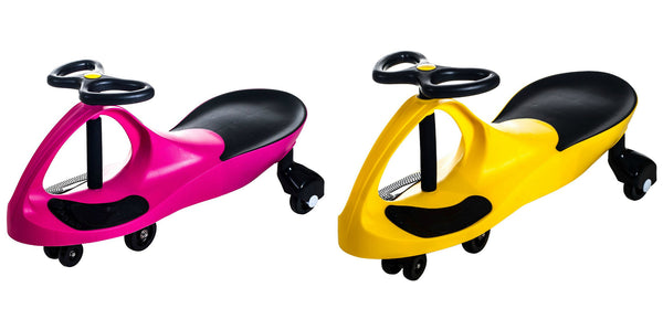 Lil' Rider Wiggle Car Ride On - Yellow or Pink