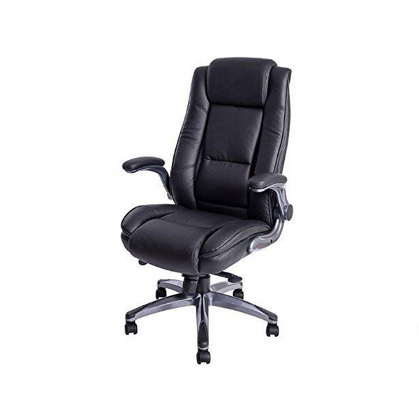 High back leather office chair