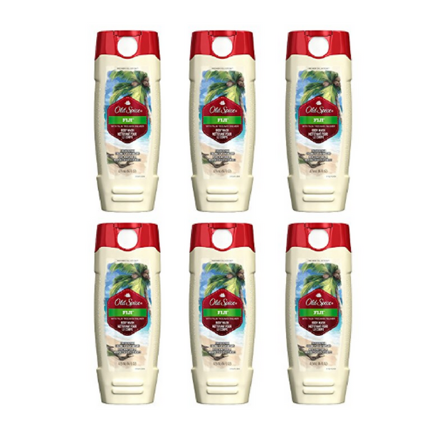 Pack of 6 Old Spice men's body wash