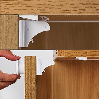Set of 4 baby safety magnetic cabinet locks