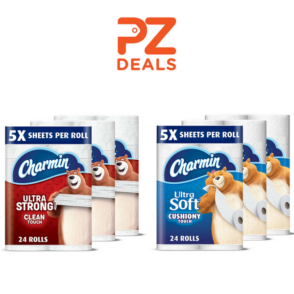 24 mega rolls of Charmin Ultra Soft Toilet Paper