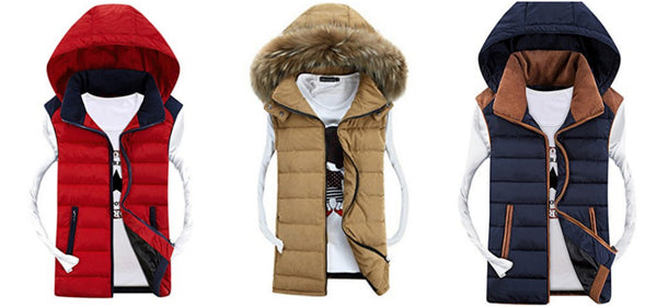 Zipper Outerwear Vest With Removable Hood