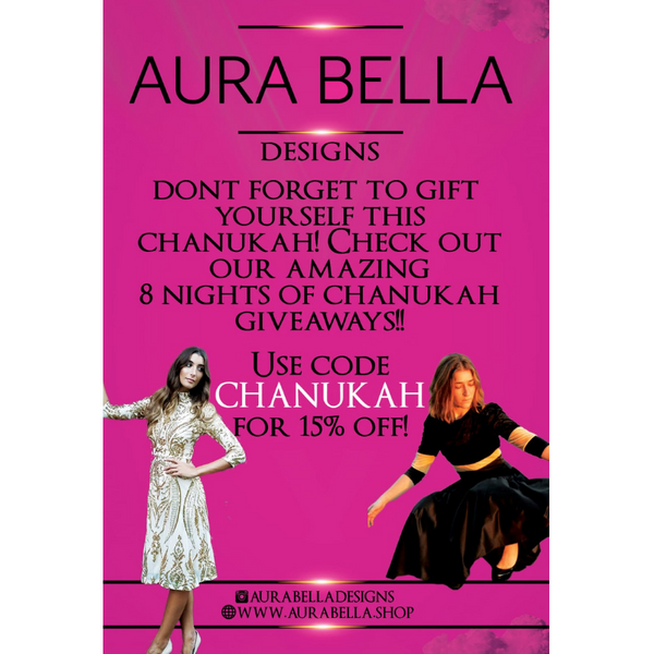 Amazing 8 nights of Chanukah giveaways at Aura Bella
