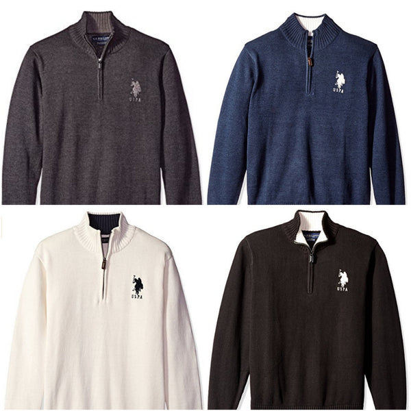 U.S. Polo Assn. 1/4 and full zip sweaters