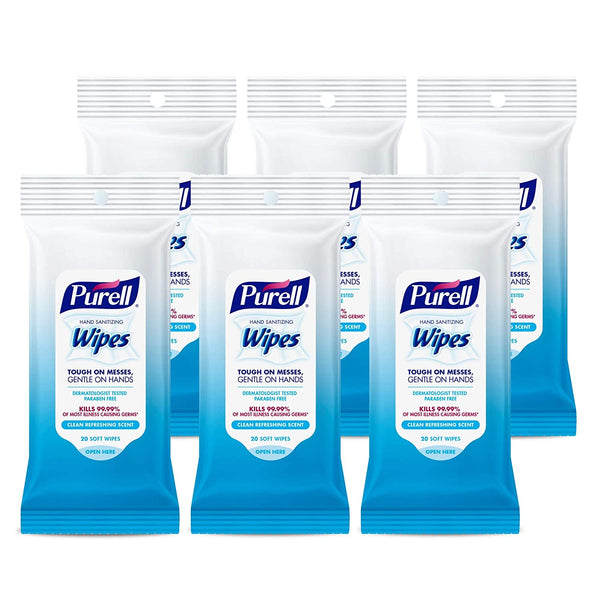 Pack De 6 Toallitas Higienizantes Para Manos Purell