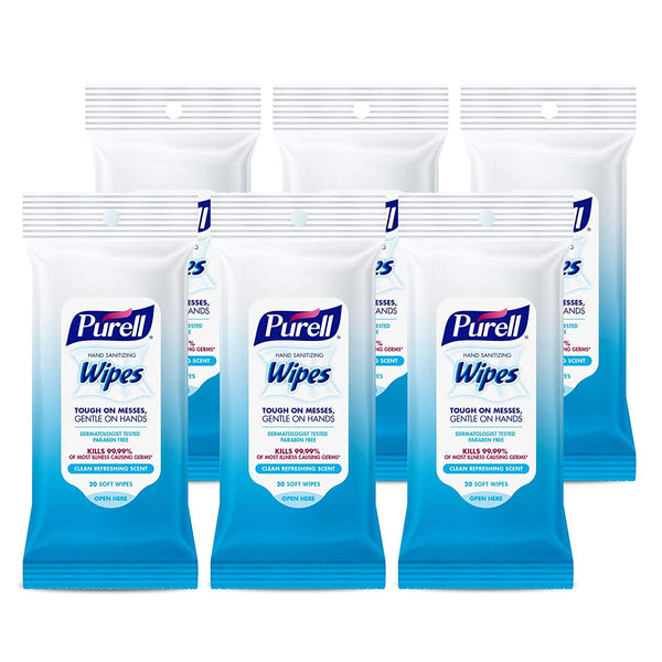 Pack Of 6 Purell Hand Sanitizing Wipes