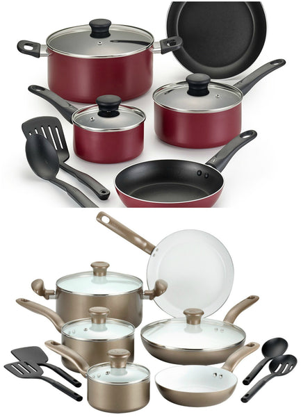 Baterías de cocina de 10 y 14 piezas.