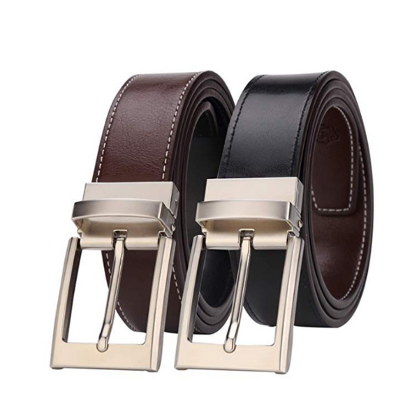 Cinturones de cuero reversibles para hombre (5 estilos)