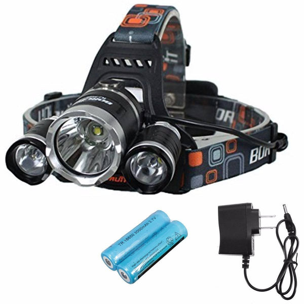 Linterna frontal LED recargable
