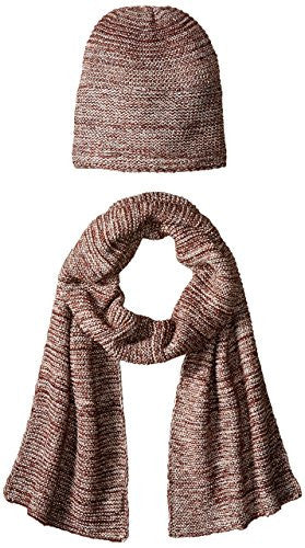 Bufanda y gorro de punto para mujer