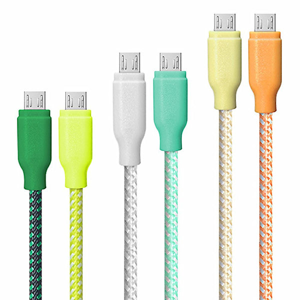 Braided Micro USB Cable &#8211; 6 Pack