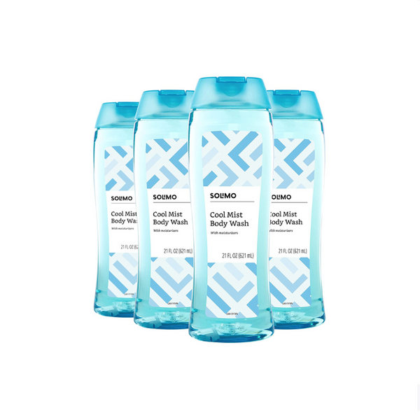 4 Bottles of Amazon Brand Solimo Body Wash