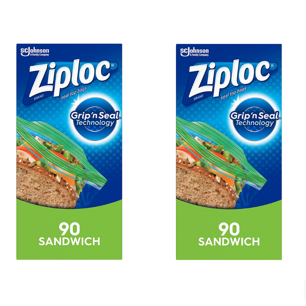 360 bolsas Ziploc para sándwiches y refrigerios