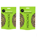 2 Bags Of No-Shell, Roasted and Salted Wonderful Pistachios