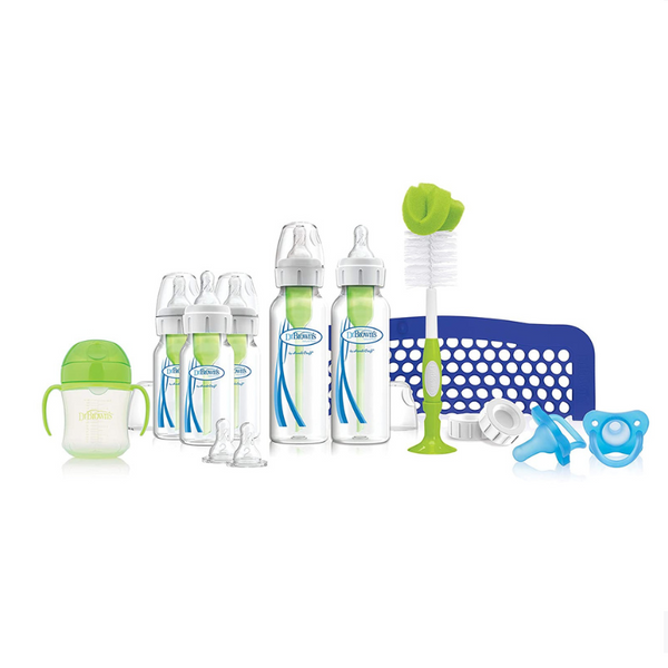 Dr. Brown’s Natural Flow First Year Feeding Set with Newborn Baby Bottles