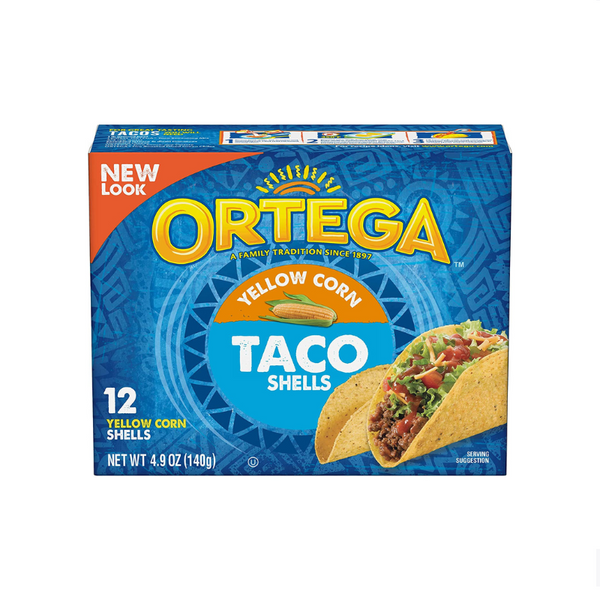 12 Ortega Yellow Corn Taco Shells