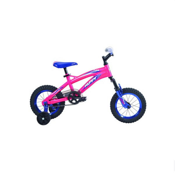 Bicicleta para niños Huffy Flair de 12 pulgadas con ruedas de entrenamiento