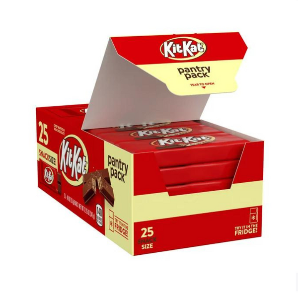 Paquete de 25 dulces de chocolate KitKat envueltos individualmente (OU-D)